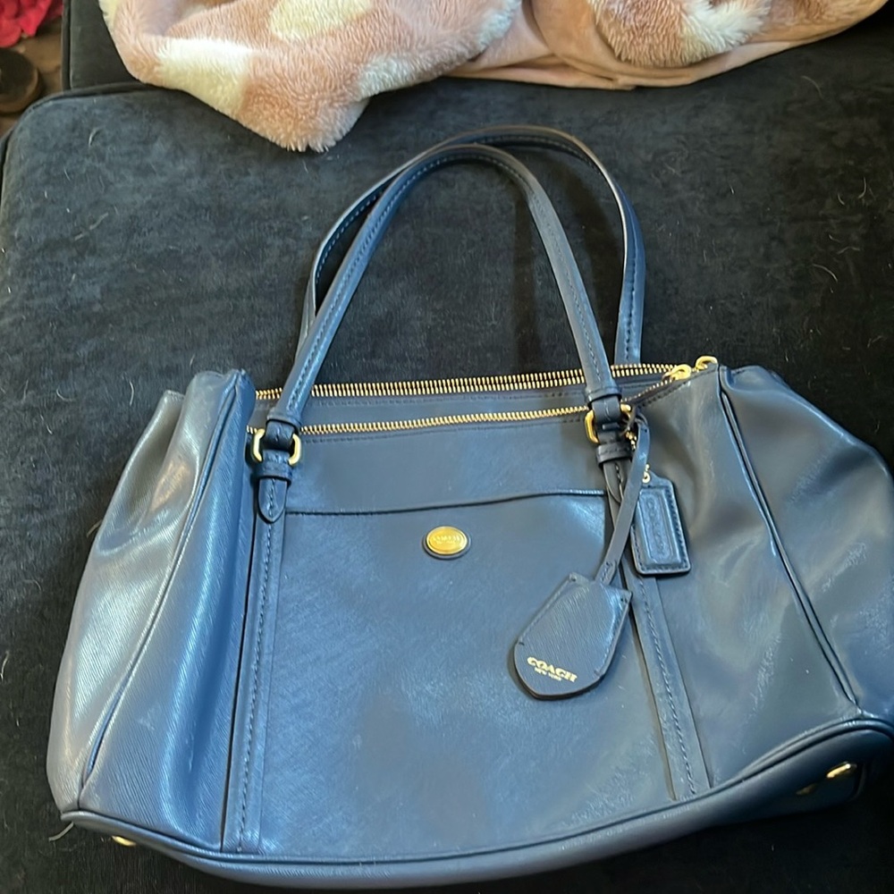 Coach navy blue Peyton bag